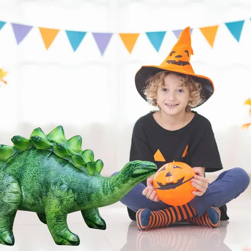 Vista 2 de Inflable Stegosaurus, 46 pulgadas de largo, Multicolor
