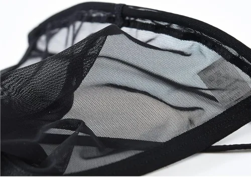 Vista 7 de TANBOM Tanga para hombre, con espalda en Y, de tiro bajo, transpirable, cómoda, de nailon, con bolsa