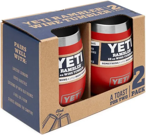 Vista 2 de YETI Rambler vaso de vino de 10 onzas, aislado al vacío, acero inoxidable, 2