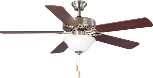 Vista 33 de AirPro Collection - Ventilador de techo de cinco aspas de 52 pulgadas con kit de luz blanca grabada