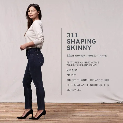 Vista 4 de Levi's Jeans ajustados 311 para mujer (también disponibles en Plus)