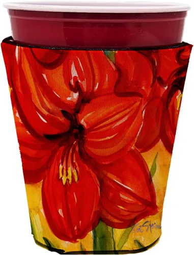 Vista 32 de Caroline's Treasures 6015LITERK Flower – Bird of Paradise Botella de vino Hugger Botella Enfriador de Frigorífico Hugger Funda Abrazadora Lavable a