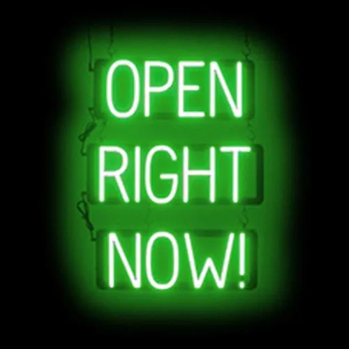 Vista 46 de SpellBrite Letrero LED Neon OPEN para negocios - Azul, 17" x 6
