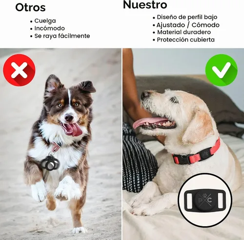 Vista 5 de Collar para Perro Pup Culture AirTag Collar Protector y Duradero para AirTag de Perro - Rastrea a Tu Mascota Usando la Tecnología Apple AirTag