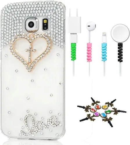 Vista 8 de Bling Case SSSGCDwCPSeries-12 - Funda con tapa y cristales brillantes, diseño 3D hecho a mano