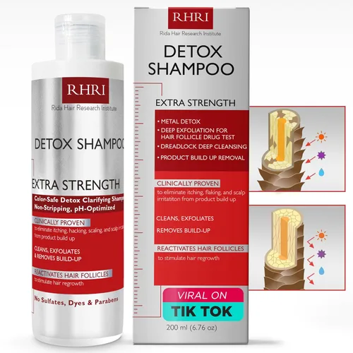 Vista 6 de Acondicionador Detox – Acondicionador de Limpieza Profunda para Cabello Dañado y Seco Detox de Metales Pesados y Eliminación de Acumulación