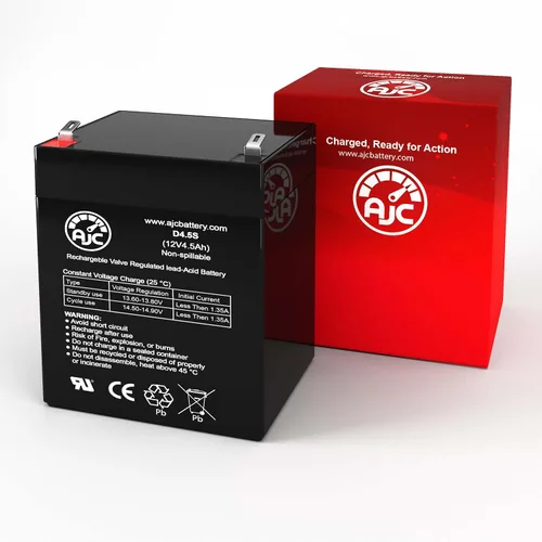 Vista 2 de AJC Batería compatible con batería UPS Kung Long WP4.5-12 12V 4.5Ah