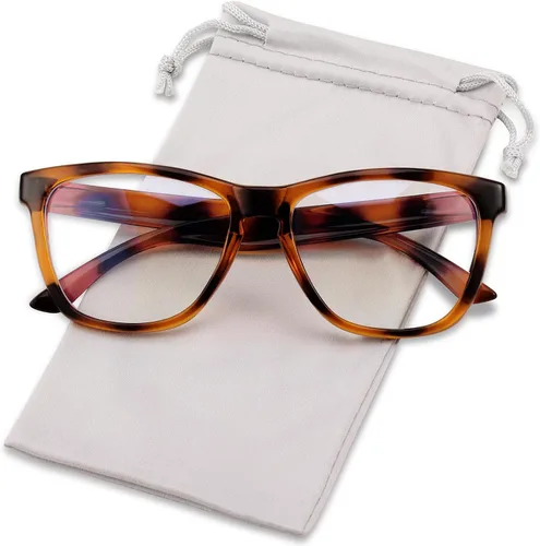 Vista 8 de Retro Blue Light Blocking Glasses for Women Men Classic Style Computer TV Eyeglasses Anti Eyestrain