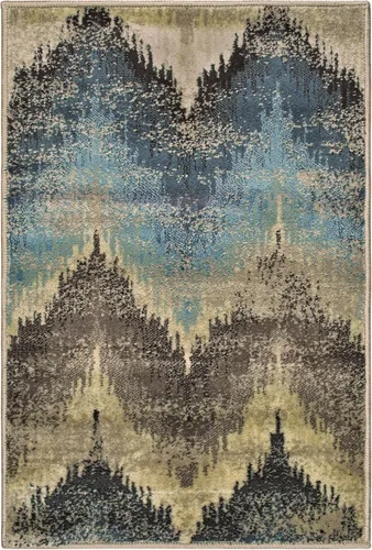 Vista 7 de Superior Alfombra de área de 2 x 3 pies y 0.394 in de altura con respaldo de yute, tejida a la moda y asequible colección Abner, color negro