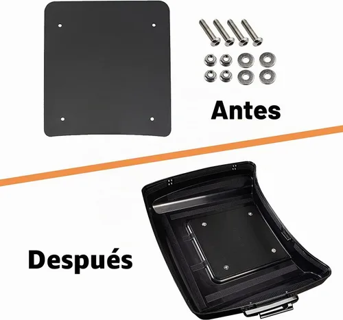 Vista 3 de Kit de placa base metálica interna para paquete de viaje, corte láser para Harley Touring Razor Chopped King Tour Pak 2014+