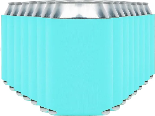 Vista 31 de Fundas enfriadoras de latas de cerveza en blanco (paquete de 14) fundas enfriadoras de latas de cerveza con aislamiento suave - Fundas negras lisas