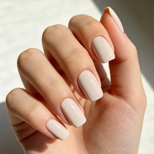 Vista 4 de Modelones Uñas postizas cuadradas cortas, color blanco y rosa, 32