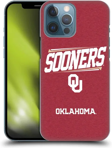 Vista 8 de Head Case Designs Funda rígida con licencia oficial de la Universidad de Oklahoma OU Banner compatible con Apple iPhone 13 Pro Max