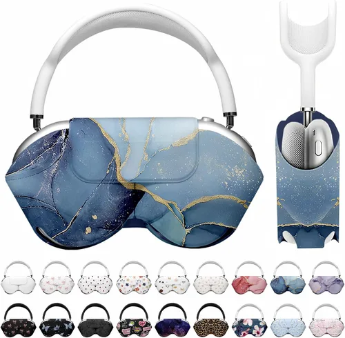 Vista 44 de Maxjoy para Apple Airpods Max Funda inteligente de cubierta, Accesorios de cubierta protectora de cuero PU suave para Airpod Max con modo de sueño