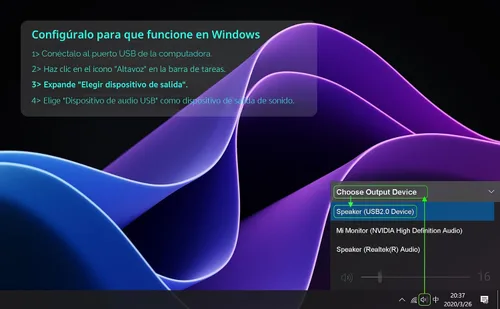 Vista 8 de Altavoces de computadora para PC de escritorio, altavoces de monitor, enchufe USB, con cable, altavoz externo para portátil, barra de sonido