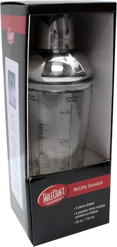 Vista 2 de Tablecraft H2400T Boston Shaker con tapa de acero inoxidable, 2.3, gris