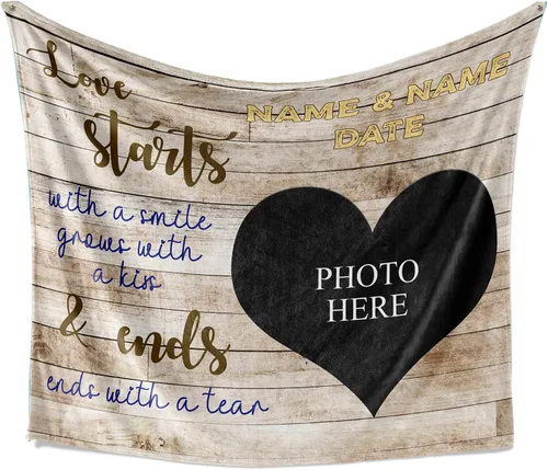 Vista 27 de Manta personalizada para esposa de esposo a esposa para pareja, regalo de aniversario para mujeres, regalo para aniversario de boda