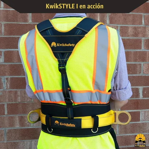 Vista 8 de KwikSafety - Charlotte, NC - BEAVER TAIL Safety Belt for Positioning Lineman Ironworker Cushioned Support