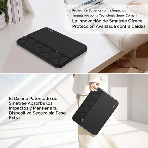Vista 6 de Smatree Funda para portátil E617 para Apple MacBook Air M4 2025/2024 M3 de Negro
