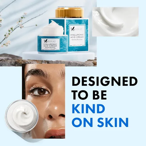 Vista 8 de Eclat Skincare Set de crema de noche de retinol + crema de ácido hialurónico - Crema hidratante de retinol con ácido hialurónico + crema hidratante