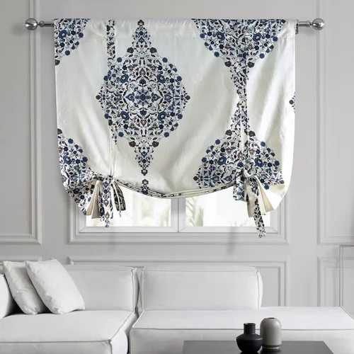 Vista 20 de HPD Half Price Drapes Ikat - Cortinas enrollables para oscurecer la habitación, 46 x 63 pulgadas, cortina enrollable de algodón para ventana de sala
