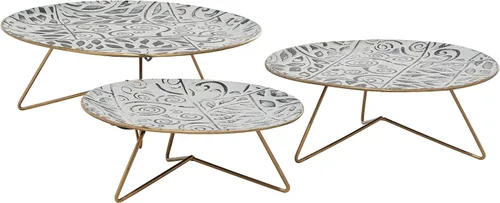 Vista 2 de Deco 79 Soporte para tartas, multicolor