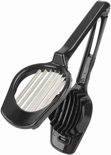 Vista 7 de Cortador de huevos, cortador de huevos de alambre de acero inoxidable, cortador de huevos de aluminio resistente, lavavajillas para huevo, fresa