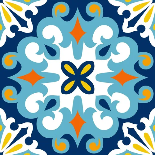 Vista 38 de Pegatinas de Azulejos Estilo Azulejo Español Portugués Despegar y Pegar para Salpicadero Juego de 16 piezas (3.9_10)