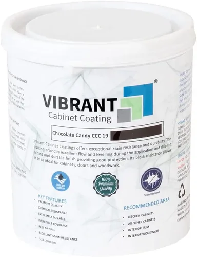 Vista 4 de Vibrant Pintura para gabinetes (cuarto de galón) – Pintura para gabinetes de cocina – Pintura duradera y duradera para gabinetes – Pintura