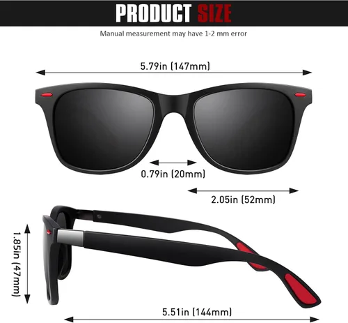 Vista 7 de GQUEEN - Lentes de sol polarizados para hombres y mujeres, marco flexible TR90, para conducir, pesca, ciclismo, senderismo, golf, deportes