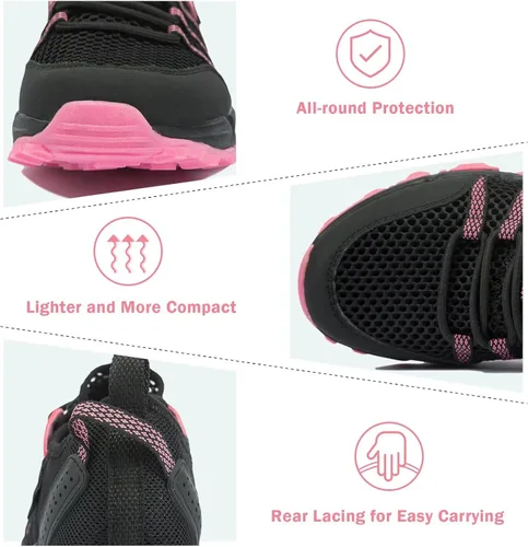 Vista 6 de MAINCH Zapatos de agua de senderismo para mujer, de secado rápido, para deportes al aire libre