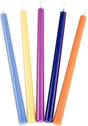Vista 3 de Rite Lite LTD - Velas de Janucá multicolor de lujo