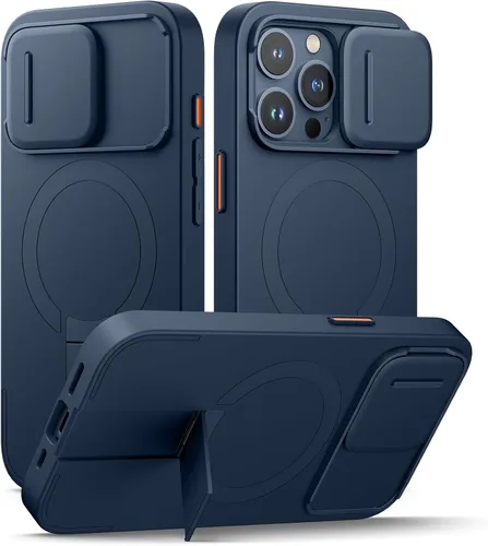 Vista 70 de SURITCH Funda para iPhone Air con cubierta de control de cámara, funda deslizante para cámara y soporte ajustable, compatible con MagSafe, a prueba