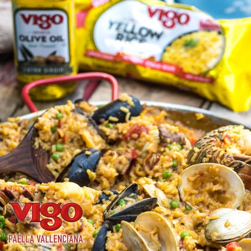 Vista 5 de Vigo Auténtico arroz amarillo azafrán, bajo en grasa, 2 libras (paquete de 1)