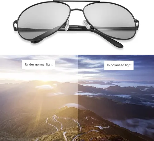 Vista 5 de Mens Sunglasses Polarized Photochromic Safety Glasses For Women Night Vision Glasses UV400 Outdoor Sports Driving Sun Glasses