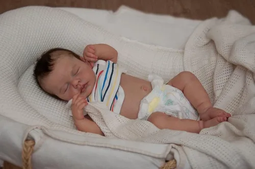 Vista 4 de COSHENG Muñecas realistas de bebé recién nacido de 20 pulgadas, muñecas de bebé recién nacido realistas de cuerpo completo, muñeca Reborn