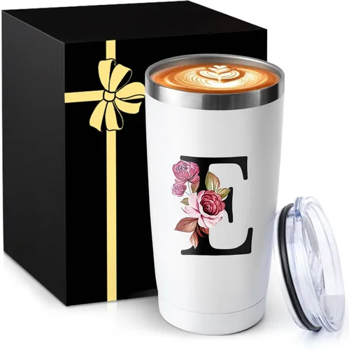 Vista 9 de Taza de café aislada de 20 onzas con tapa de acero inoxidable a prueba de derrames y fugas, pesada, grande, reutilizable, térmica, para viajes