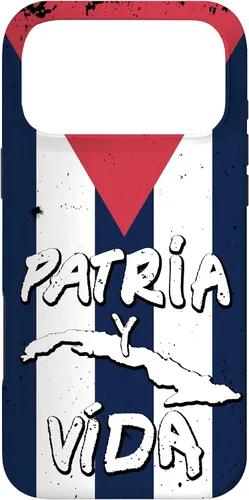 Vista 22 de Patria y Vida Cuban Flag Cuba Roots - Carcasa para iPhone 17, color negro
