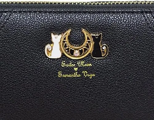 Vista 2 de Sailor Moon 20 aniversario Luna bolso monedero cartera Negro - Casual