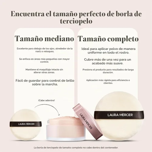 Vista 4 de Laura Mercier Soplo de polvo suelto de terciopelo para mujer