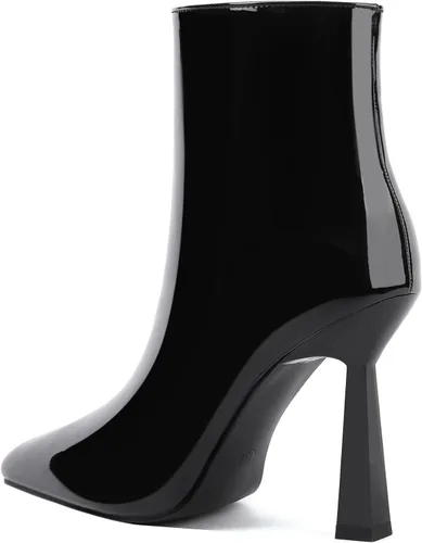 Vista 3 de vivianly Classic Women Ankle Boots Pointed Toe Mid-Calf Stiletto High Heeled Booties