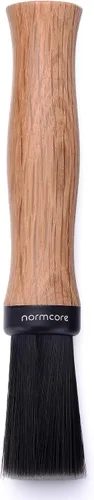 Vista 6 de Normcore Barista Brush - Cepillo de Limpieza de Posos de Café - Cepillo de Café con Mango de Madera de Roble Teñido Negro Natural - Cepillo