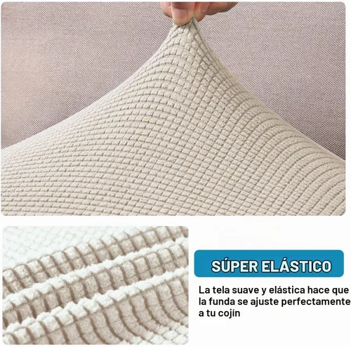 Vista 3 de Flamingo P Funda de cojín elástica de alta estiramiento para asiento de sofá, protector de muebles para sofá, funda de sofá suave y flexible