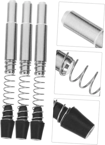 Vista 6 de Práctico 50pcs pasador de acero inoxidable con resorte de resorte para montaje de marco de vidrio (0.2x0.2x1.4 in)