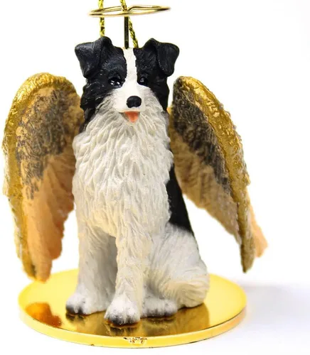 Vista 195 de Conversation Concepts Adorno navideño: Chihuahua, pelo largo 19-Dorado