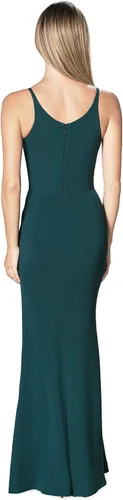 Vista 3 de Vestido largo con tirantes delgados Iris