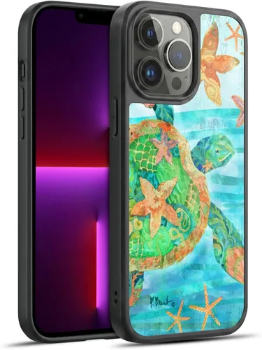 Vista 143 de Head Case Designs Officially Licensed Paul Brent Agate Mermaid Coastal Gel Armor Case [Military Grade Drop Protection] Compatible with Apple iPhone