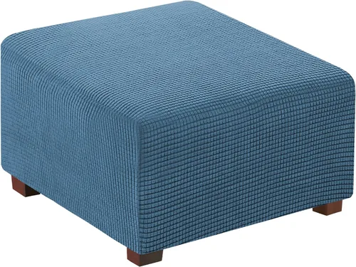 Vista 21 de Flamingo P Funda otomana elástica cuadrada, protector de muebles, protector de muebles plegable, protector de muebles, funda suave con parte