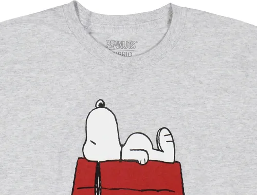 Vista 3 de Peanuts Snoopy Sleeping on Red Doghouse - Camiseta gráfica para hombre
