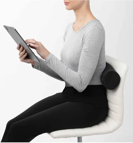 Vista 5 de Brookstone Free Form Almohada de Viaje - Almohada de Cuello de Viaje de Espuma Viscoelástica Ligera y Flexible para Dormir, Automóvil, Avión y Negro